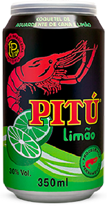 Cachaça Pitu Limão Lata 350ML PCT C/12