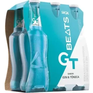 Skol Beats GT Gin e Tônica Long Neck 269ml com 6 garrafas