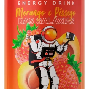 Energético Morango e Pêssego das Galáxias Baly Lata 473ml