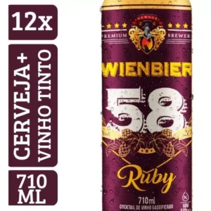 Kit Cerveja Wienbier 58 Red Wine 710ml (12 Un)